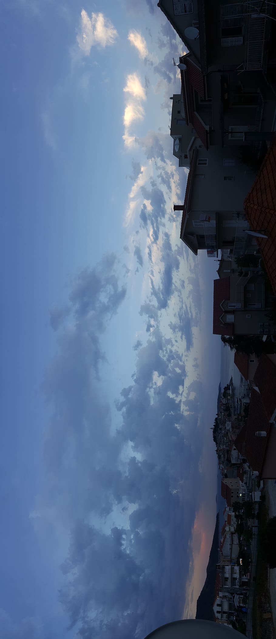 cloud, blue, citiy, sea, sky, building exterior, cloud - sky HD wallpaper