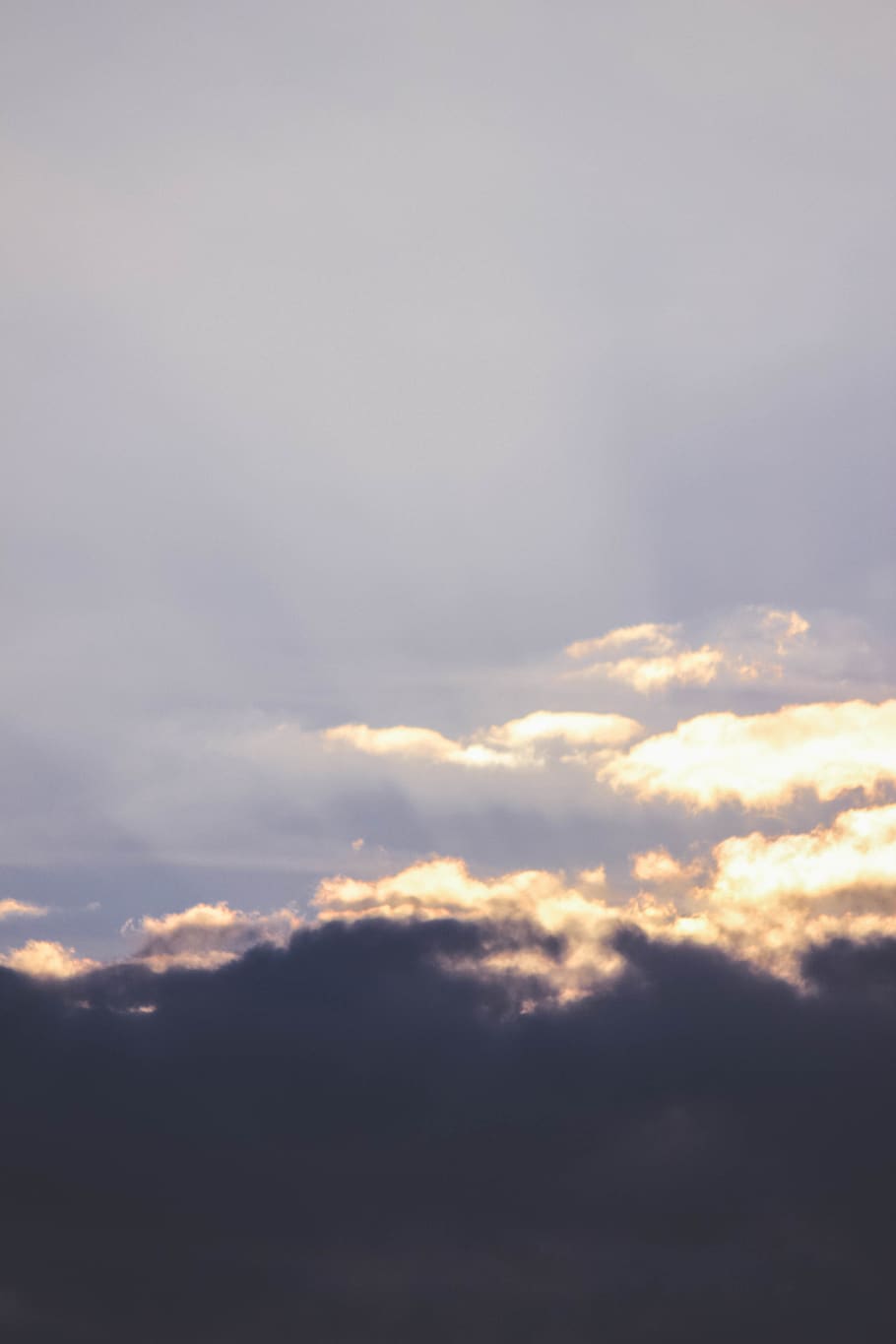 gray clouds on focus photography, light, flare, sunlight, nature HD wallpaper