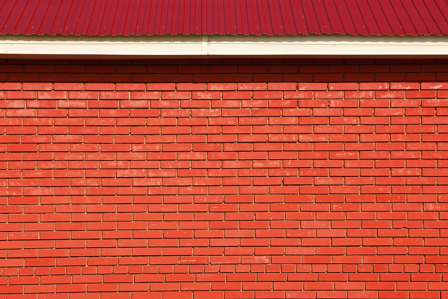 brick, wall, red, background, interior, seamless, surface, closeup, HD wallpaper