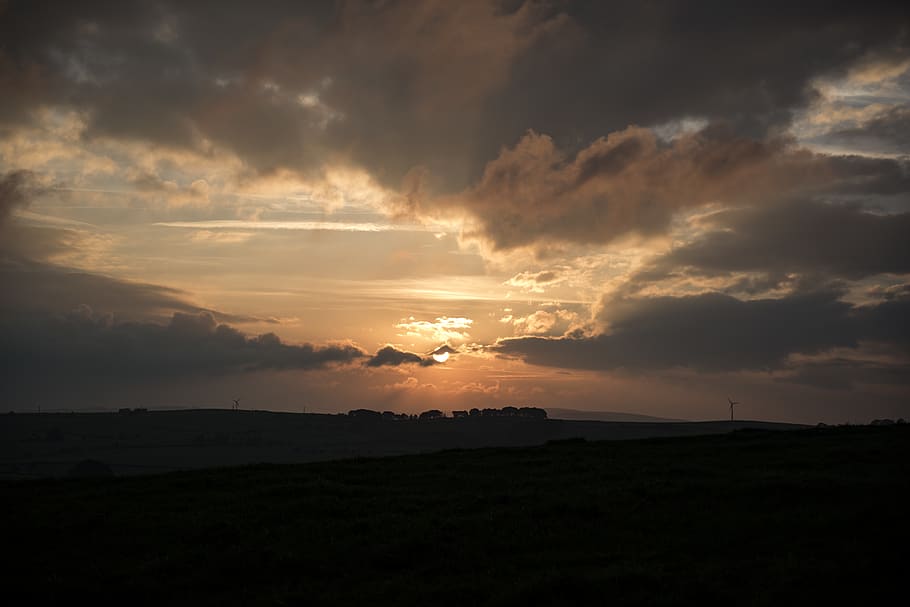 landscape, skyscape, cloudscape, summer, sunset, cloud - sky HD wallpaper