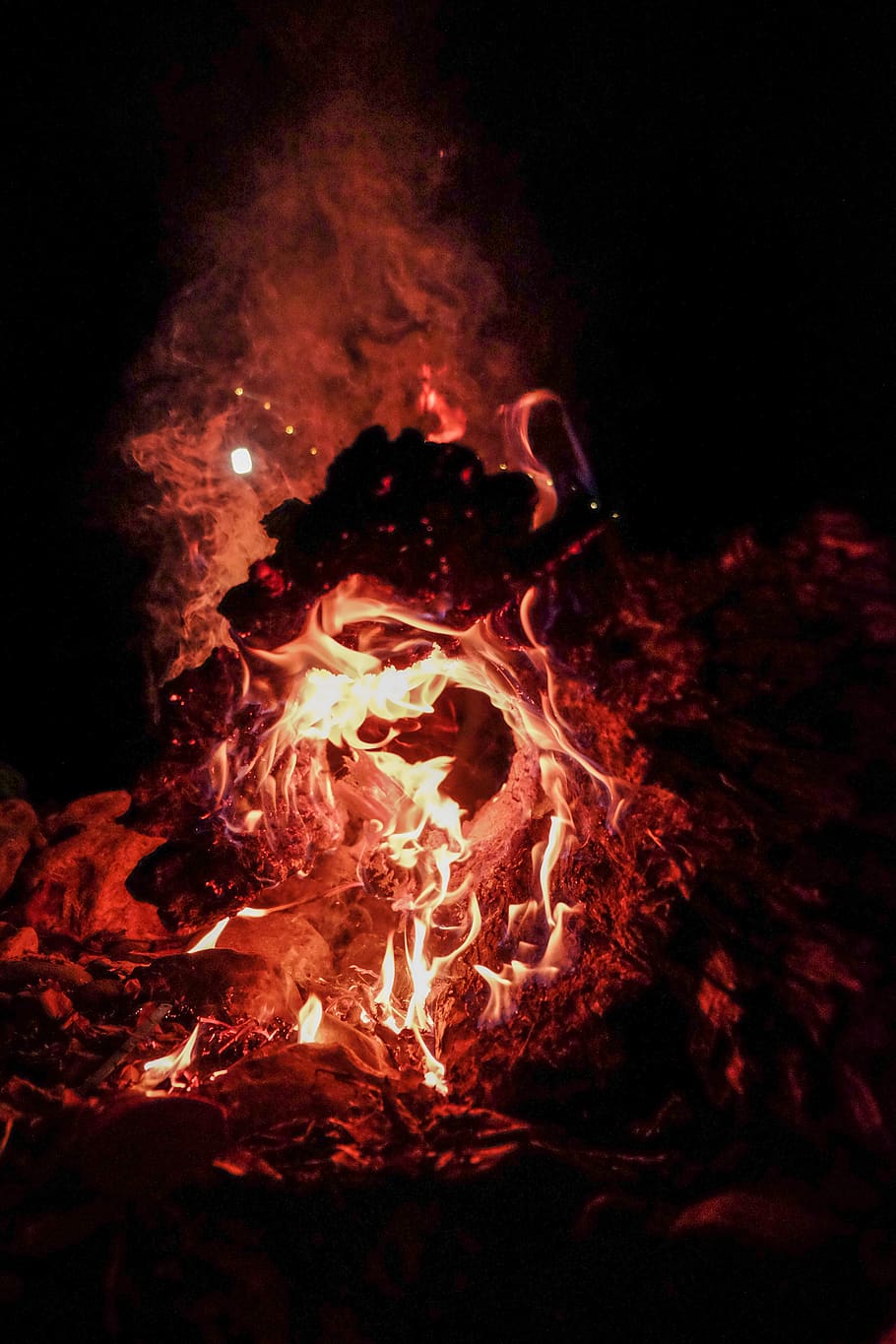 Photo of Fire, ash, blaze, bonfire, burn, burning, burnt, close-up