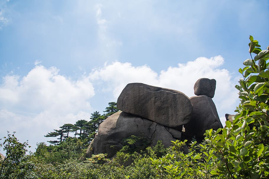 mountain, tianzhu mountain, cloud, day, the scenery, attractions HD wallpaper