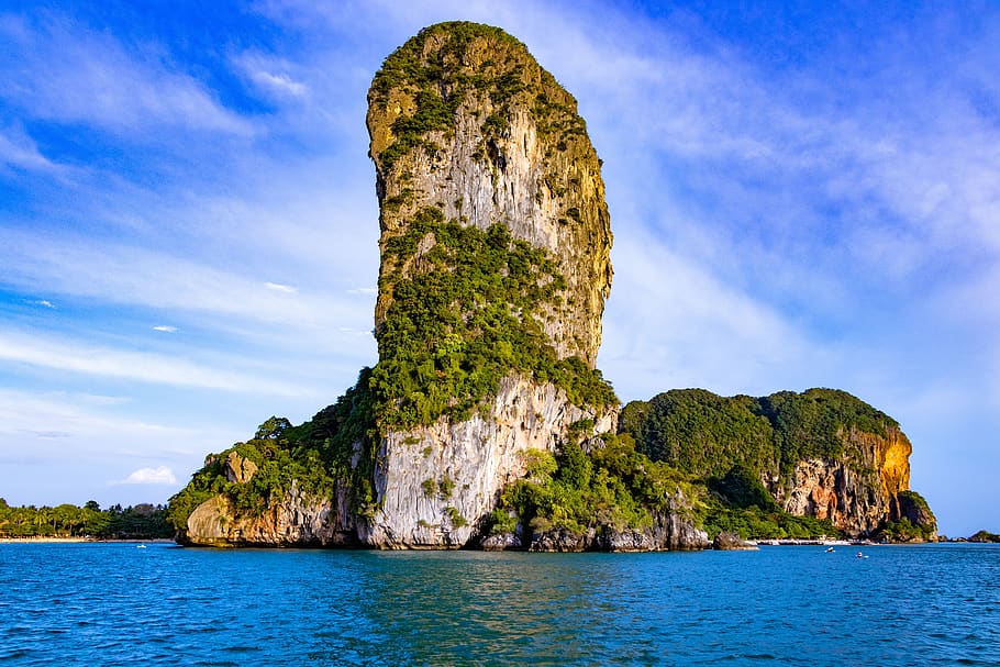 mountain, thailand, nature, sky, travel, summer, asia, clouds HD wallpaper