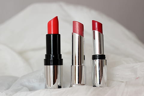 Red Lipstick, various, beauty, cosmetics, makeup, indoors, close-up HD wallpaper