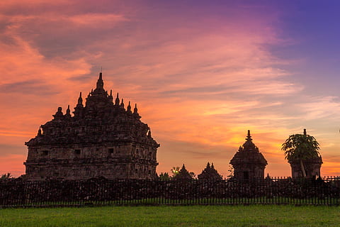 indonesia, central java, temple, plaosan temple, yogyakarta HD wallpaper