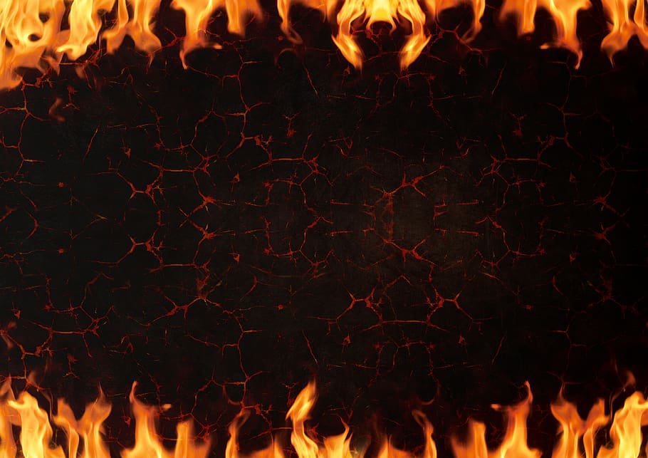 HD wallpaper: fire, lava, background, burns, flame, rock, metal, hard rock  | Wallpaper Flare