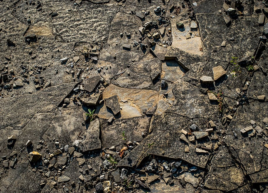rock, crack, foundation, rocks, nature, stone, high angle view HD wallpaper