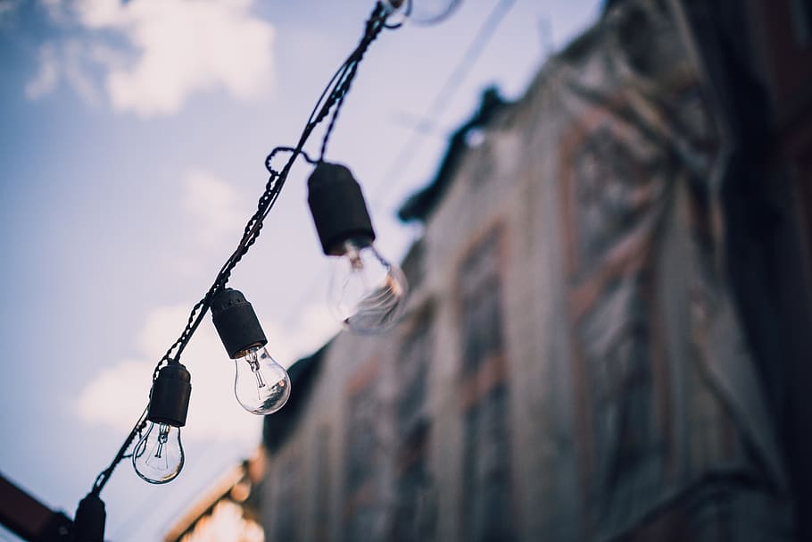 black Edisson lamp, ukraine, lviv, tripod, accessories, lighting HD wallpaper