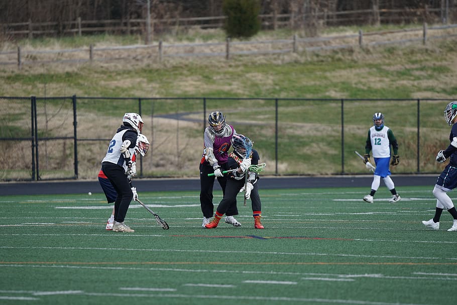 people playing lacrosse, person, human, sport, hockey, team, team sport HD wallpaper