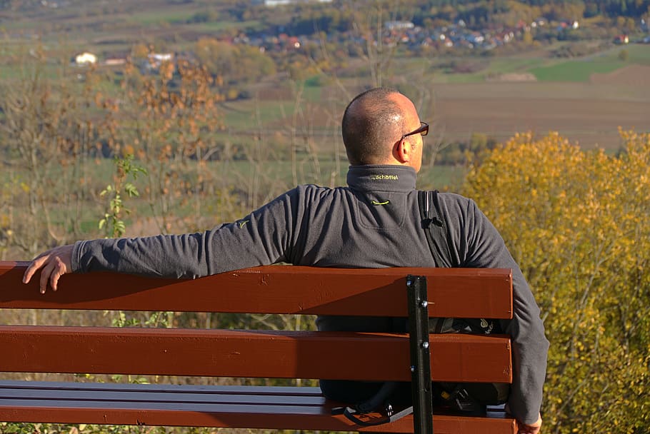 outlook, bank, landscape, rest, sit, recovery, panorama, seat HD wallpaper