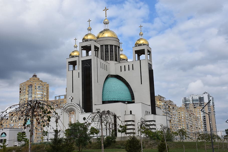 Patriarchal Cathedral of the Resurrection of Christ. Ukrainian Greek Catholic Church in Kyiv, Ukraine, HD wallpaper