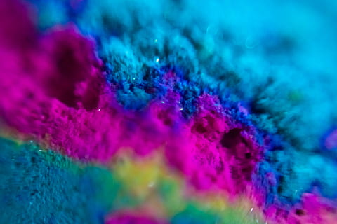 dye, purple, pink, orange, sand, desert, urban, indian color festival HD wallpaper