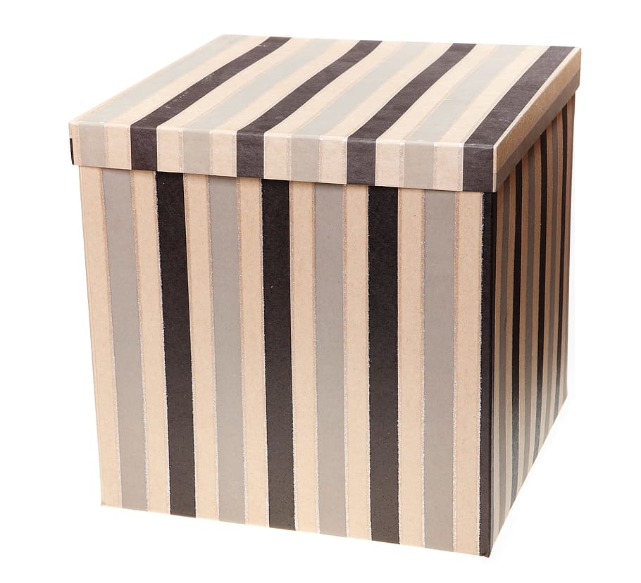 striped, box, isolated, white, white background, pattern, cut out HD wallpaper
