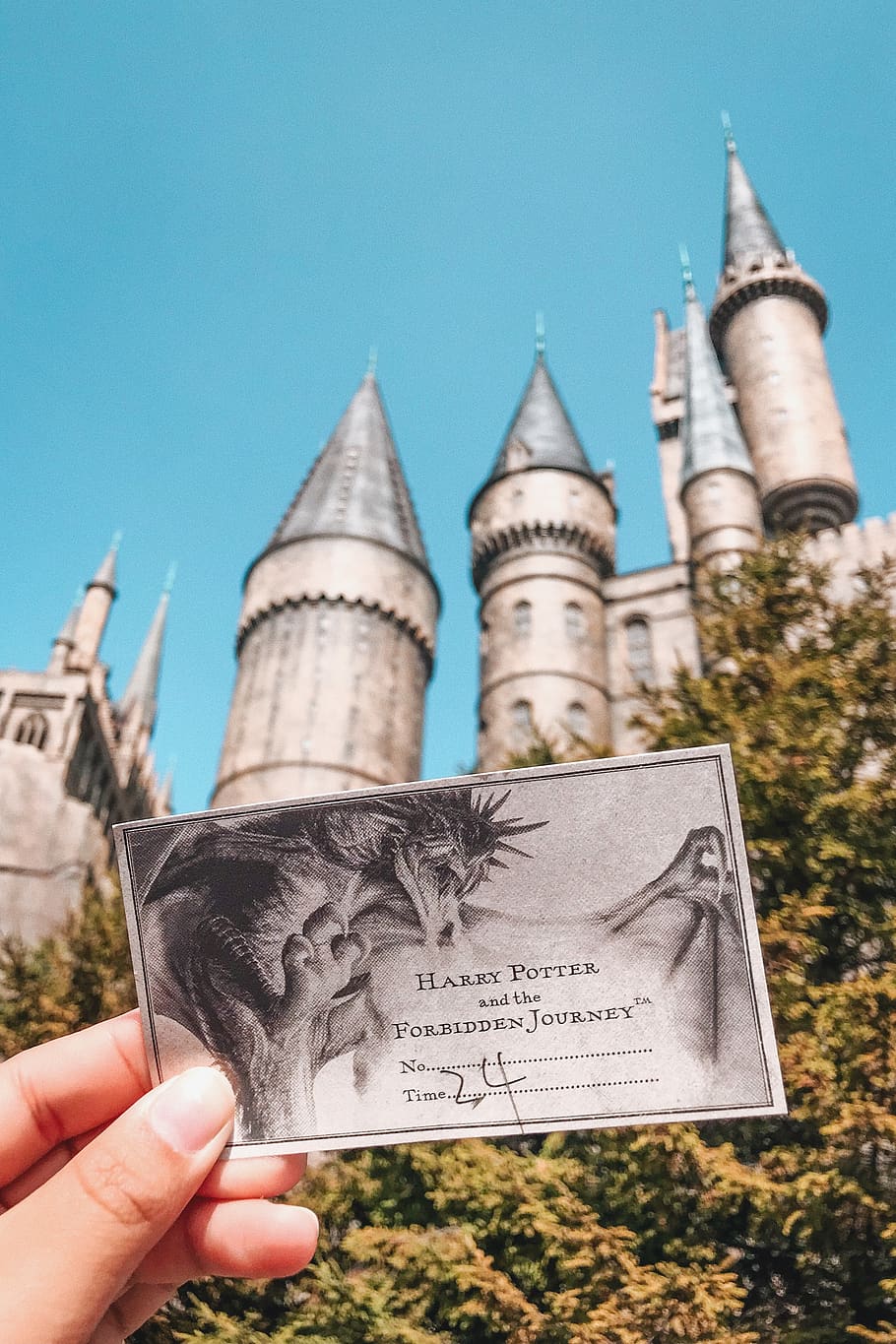 Gray Harry Potter Ticket, ancient, architecture, building, castle HD wallpaper