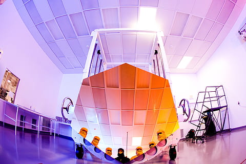 Hexagonal Mirror, architecture, astronomy, bright, building, contemporary HD wallpaper