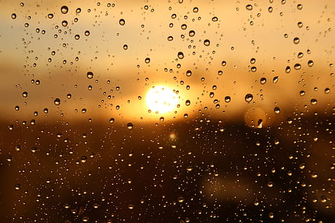 rain, sun, window, light, sunset, weather, glass, clouds, courage HD wallpaper
