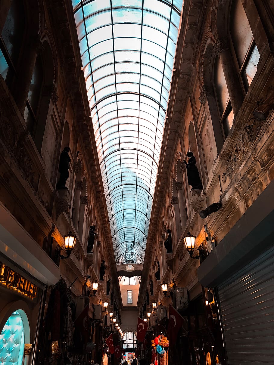 clear glass roof, ceiling, architecture, built structure, low angle view HD wallpaper