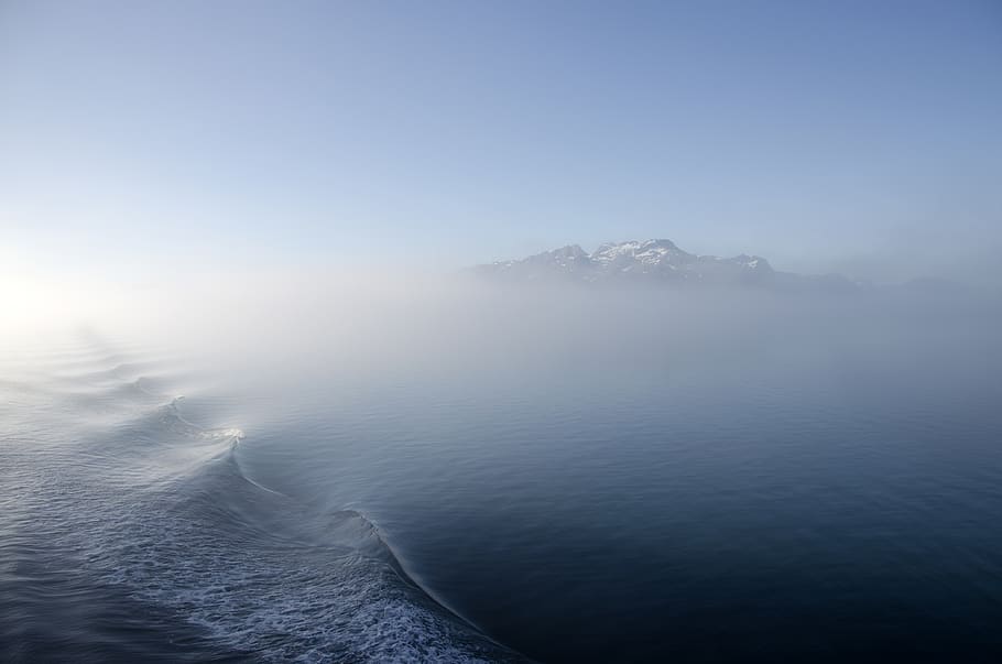 mist, ripples, scenics - nature, beauty in nature, fog, water HD wallpaper
