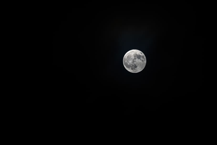 moon, night, full moon, moonlight, dark, sky, astronomy, evening HD wallpaper