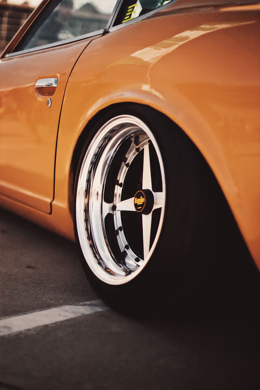 brown coupe, car, mode of transportation, motor vehicle, land vehicle HD wallpaper