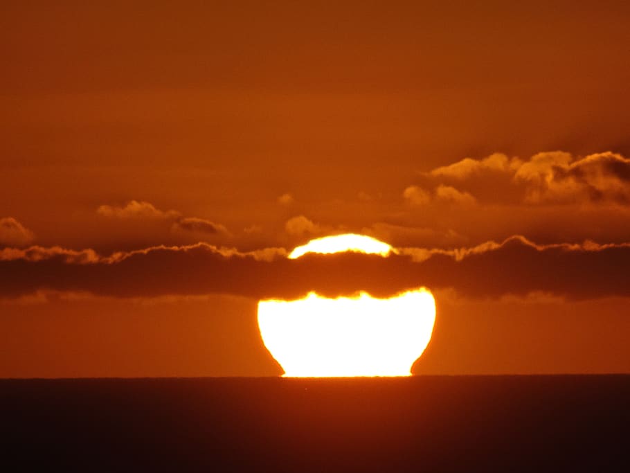 White Clouds during Sunset, dawn, sky, sunrise, cloud - sky, nature HD wallpaper