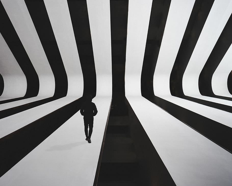 man wearing black jacket, one person, real people, architecture HD wallpaper
