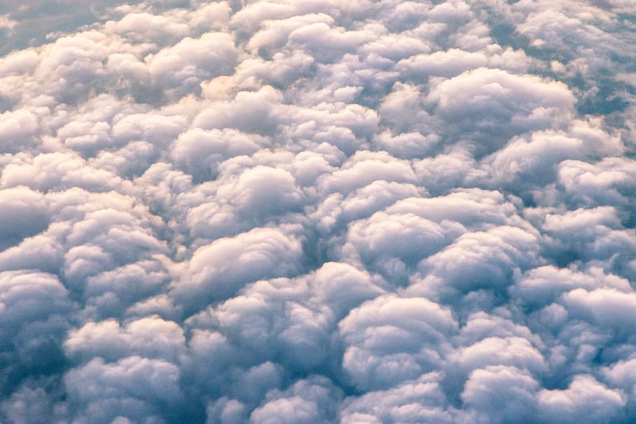 clouds, sky, outdoors, nature, weather, cumulus, texture, grey HD wallpaper