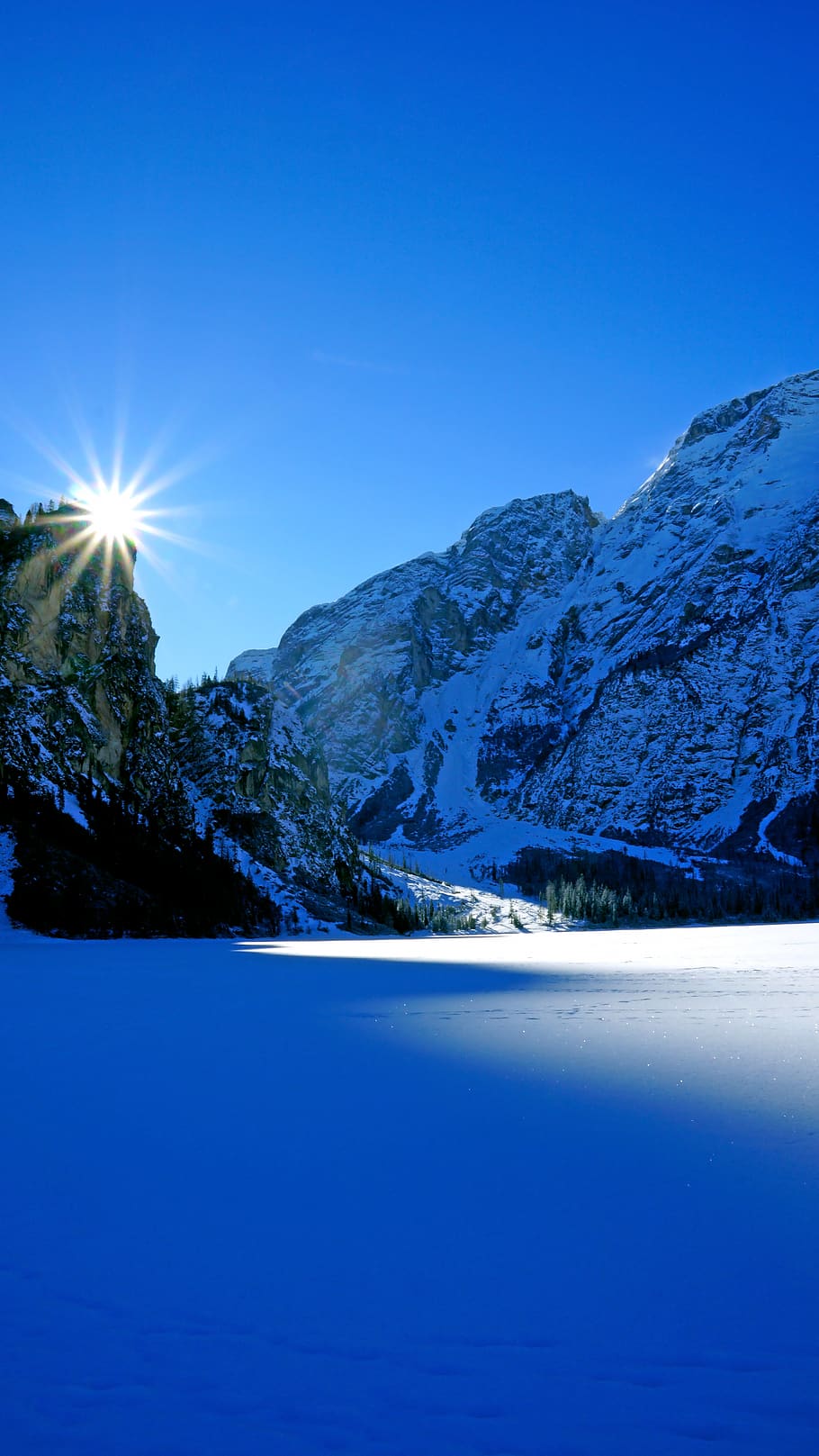 mountain covered with snow, nature, outdoors, ice, glacier, mountain range HD wallpaper