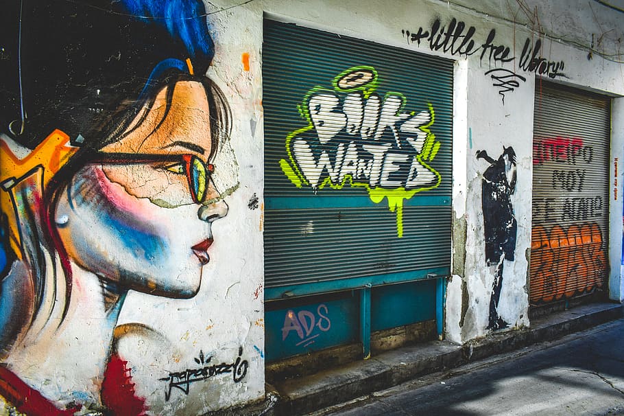 Graffiti Street Urban Wall Mural Photo Wallpaper GF-WM 