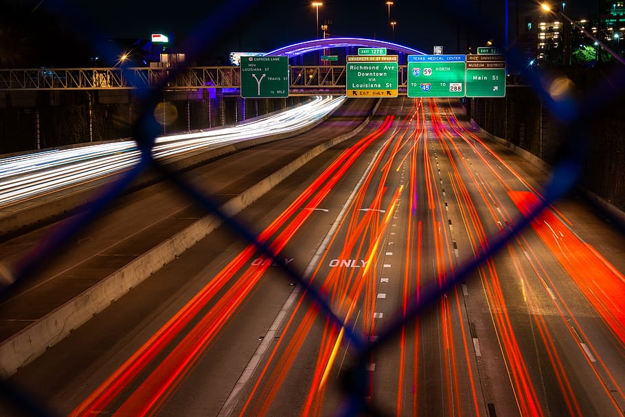 time lapse photography, long exposure, illuminated, blurred motion HD wallpaper