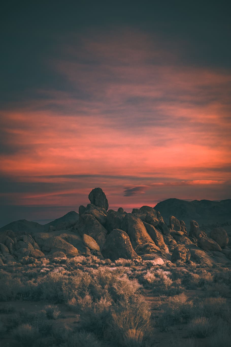 rocky mountain during sunset, sky, beauty in nature, scenics - nature HD wallpaper