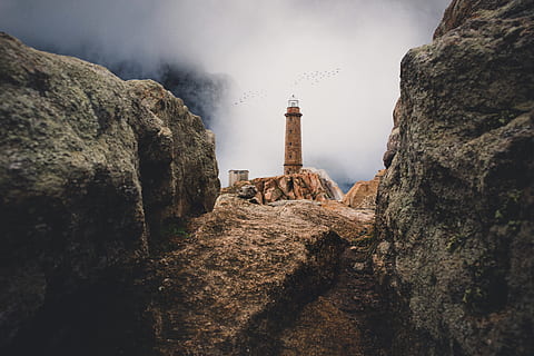 architecture, building, tower, lighthouse, beacon, spain, galicia HD wallpaper