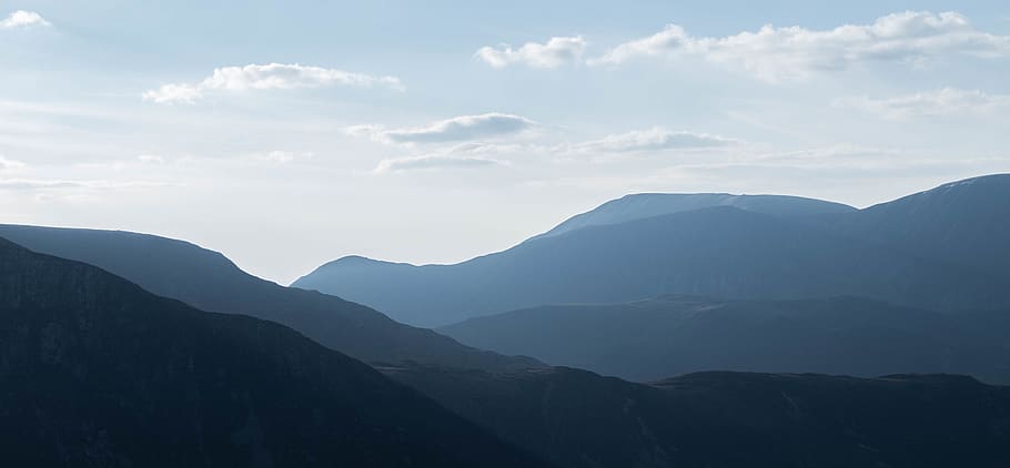 mountain range, outdoors, nature, peak, landscape, scenery HD wallpaper