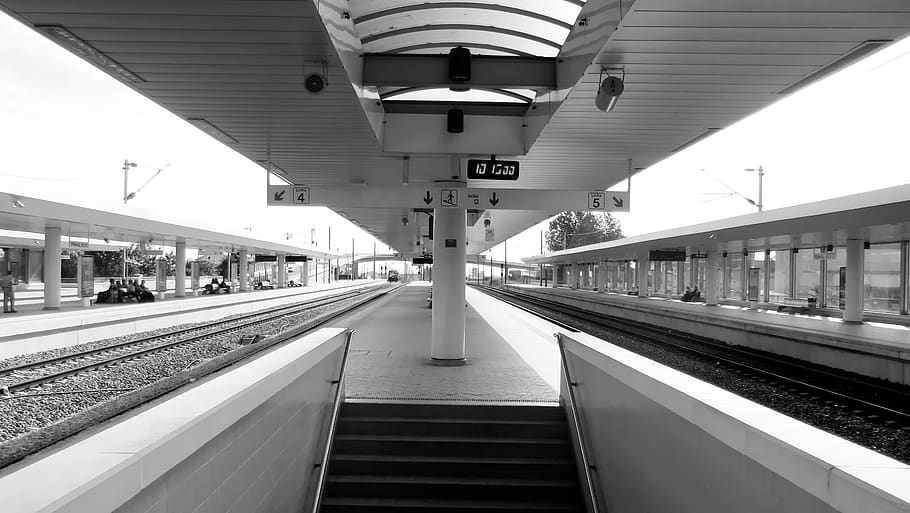 station, train, transports, architecture, rail transportation HD wallpaper