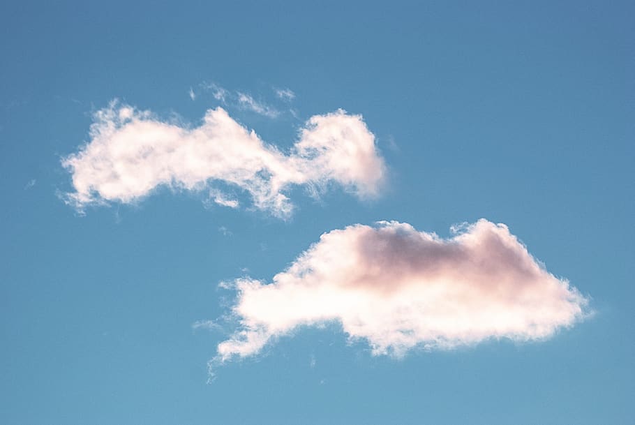 clouds illustration, cloud - sky, blue, nature, wind, beauty in nature HD wallpaper
