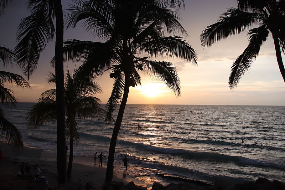 do cuba, varadero, sunset, sea, wave, beach, twilight, holiday