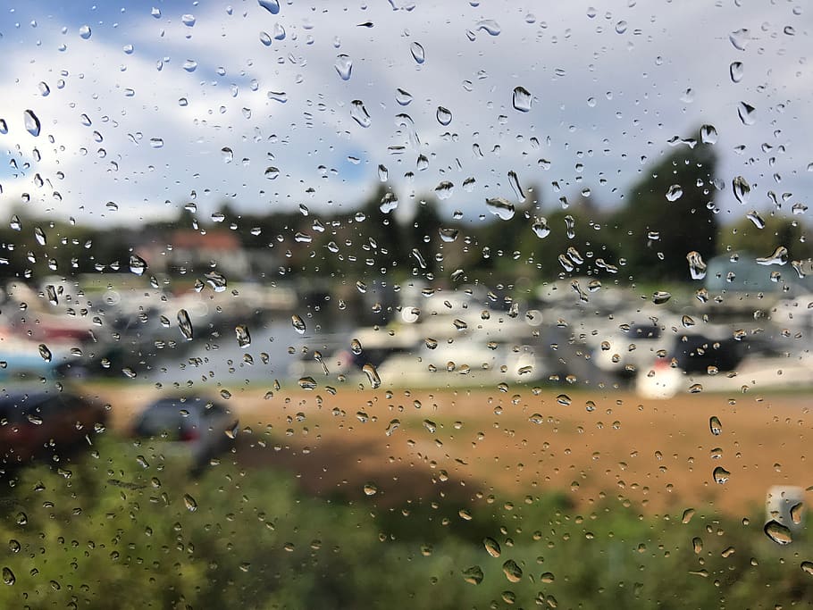 united kingdom, ely, window, wet, train, landscape, travel HD wallpaper
