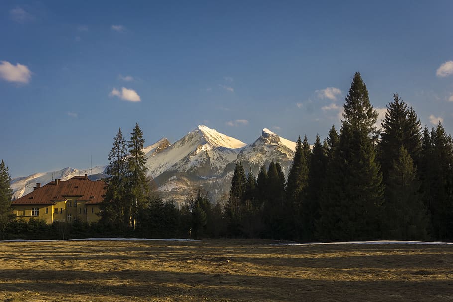 mountains, landscape, sky, nature, tatry, slovakia, view, snow HD wallpaper