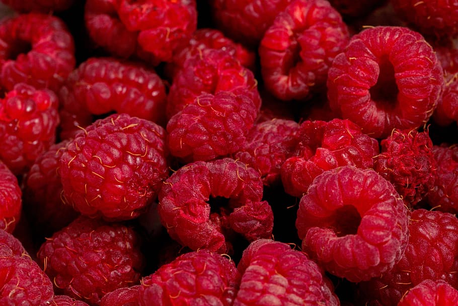 raspberry, fruit, ripe, red, delicious, food, raspberries, fruits, HD wallpaper