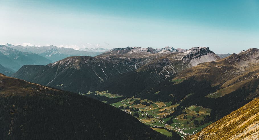 nature, outdoors, mountain, mountain range, slope, peak, scenery HD wallpaper