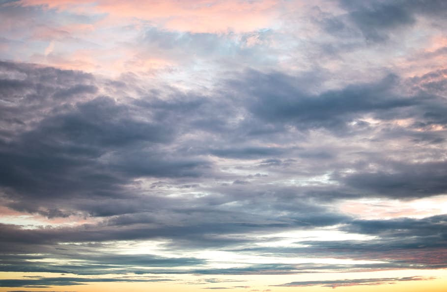 sky, clouds, nature, weather, cumulus, summer, twilight, cloud - sky HD wallpaper
