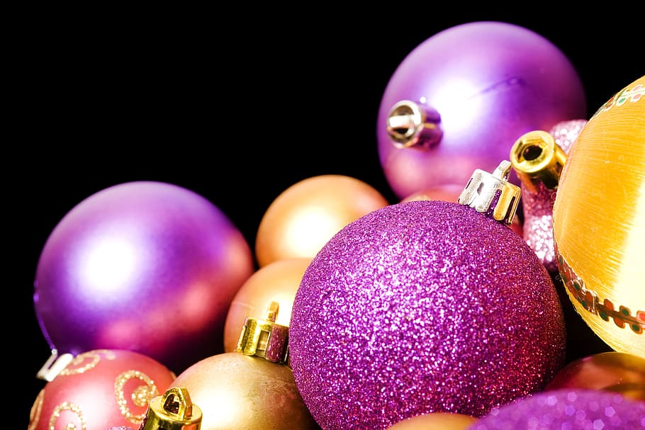 background, ball, bauble, branch, bright, celebration, christmas HD wallpaper