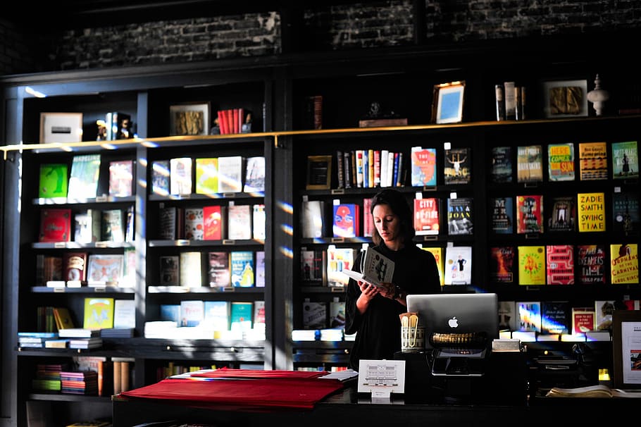 books, selling, knowledge, store, education, table, laptop HD wallpaper