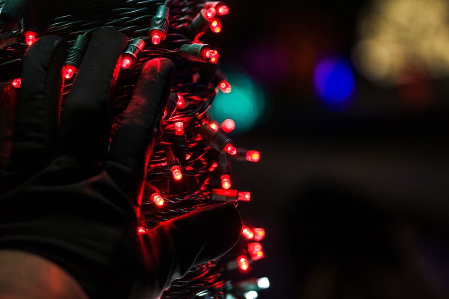 light, person, human, laser, led, color shot, christmas lights