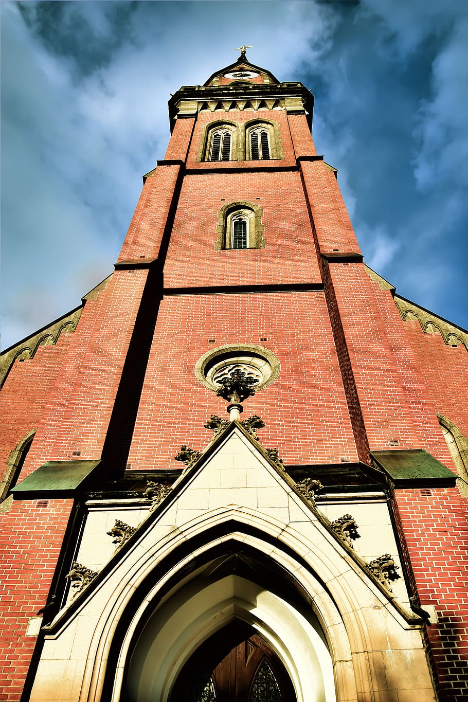 Brown and White Church Under Gray Clouds, ancient, architectural HD wallpaper
