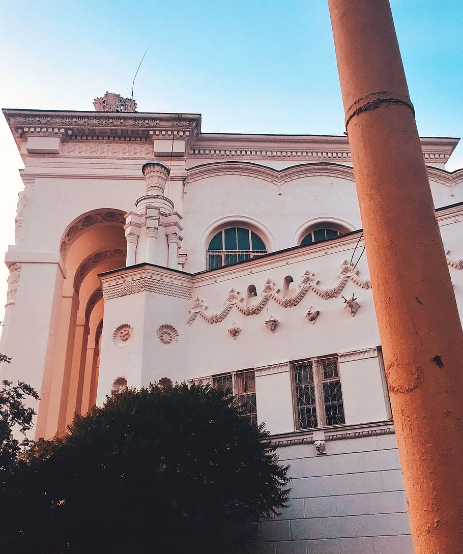 sunset, evening, architecture, moscow, built structure, building exterior HD wallpaper