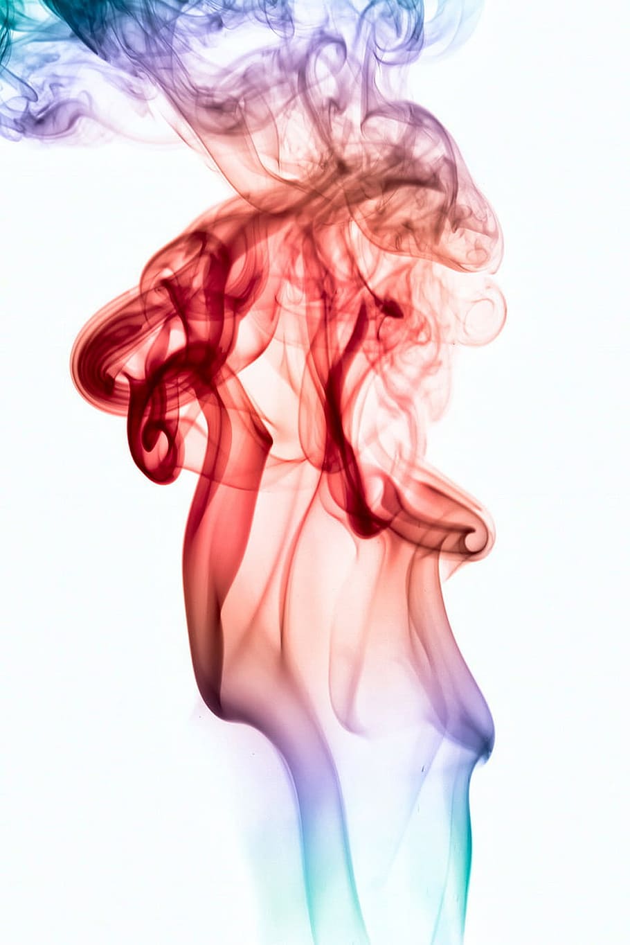 abstract, white, aromatherapy, background, color, smell, smoke HD wallpaper