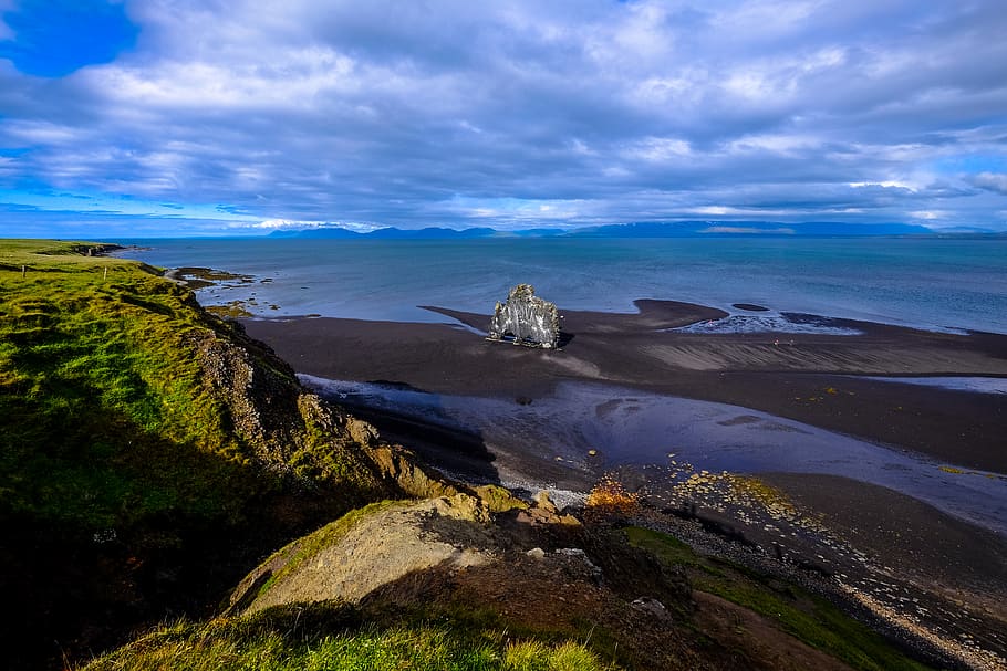 iceland, cloud - sky, scenics - nature, beauty in nature, water HD wallpaper