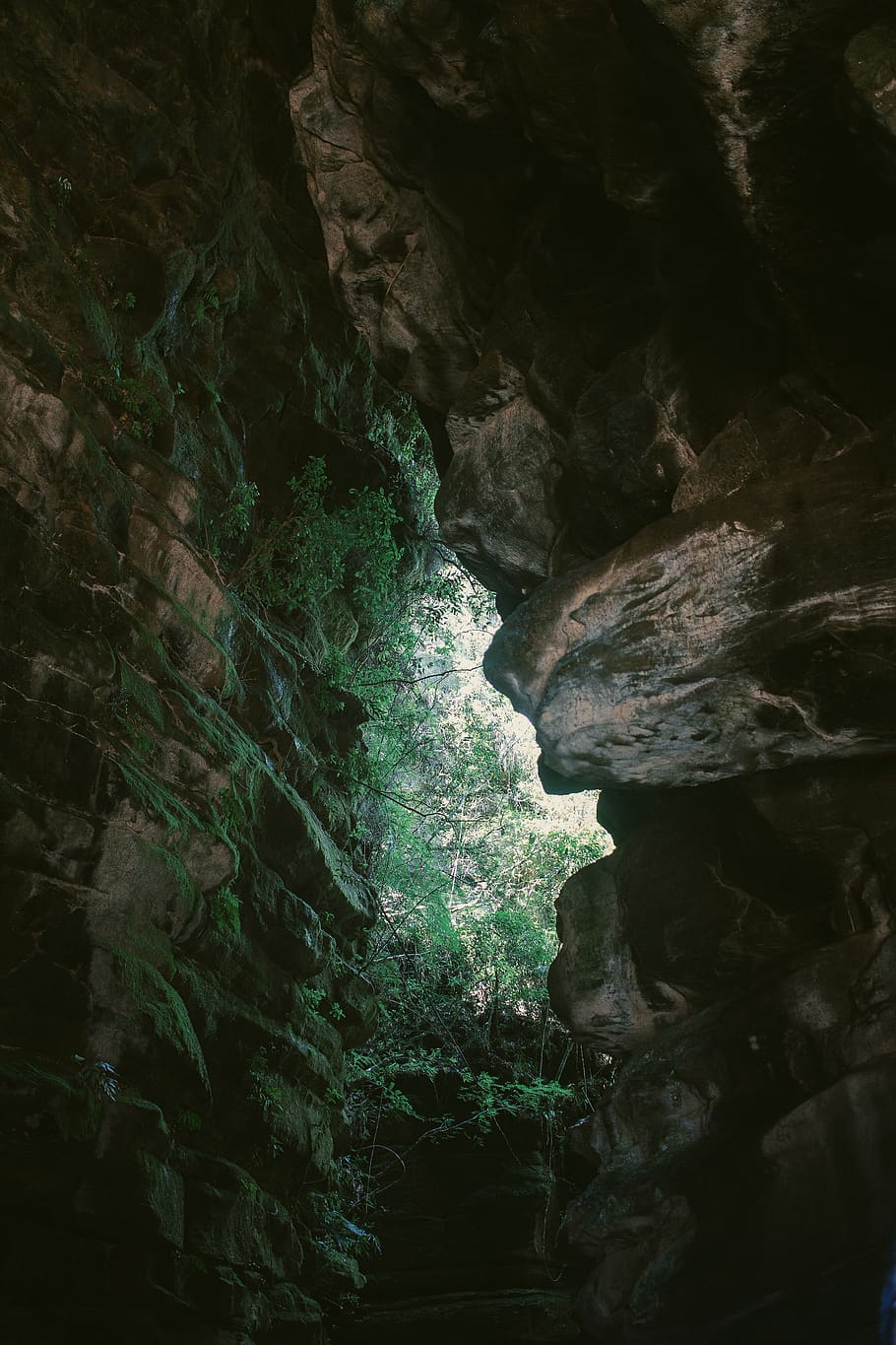 cave during daytime, rock, rock - object, solid, beauty in nature HD wallpaper