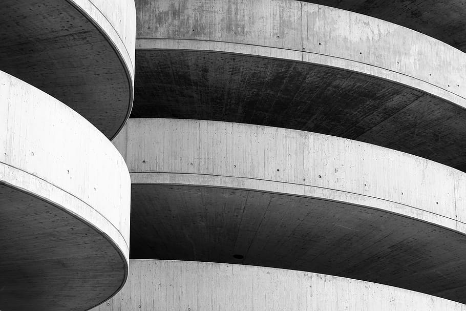 architecture, concrete, building, planetarium, switzerland HD wallpaper